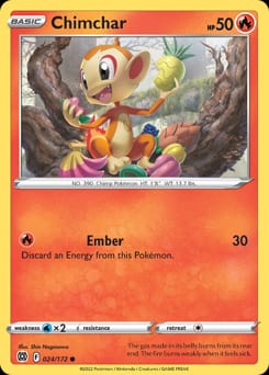 Brilliant Stars Chimchar #24 card