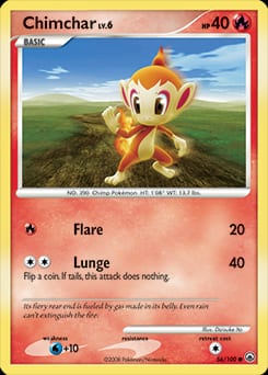 Majestic Dawn Chimchar #56 card