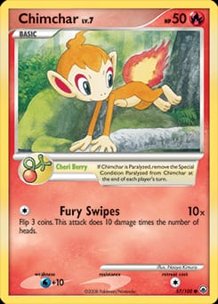 2008 Majestic Dawn Chimchar #57 card