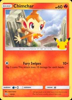 McDonald's Collection 2021 Chimchar #12 card