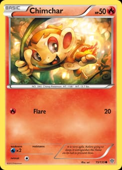 Plasma Storm Chimchar #15 card