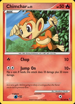 2009 Supreme Victors Chimchar #97