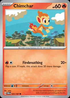 Twilight Masquerade Chimchar #31 card
