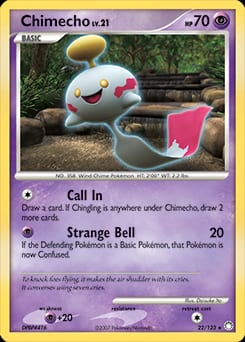 2007 Mysterious Treasures Chimecho #22 card
