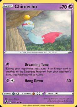 Silver Tempest Chimecho #74 card