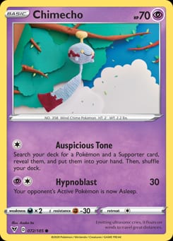Vivid Voltage Chimecho #72 card