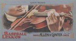 2022 Topps Allen & Ginter Chrome Mini Baseball Lexicon Chin Music #BL-11 card