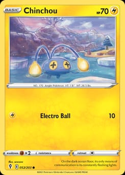Evolving Skies Chinchou #52 card