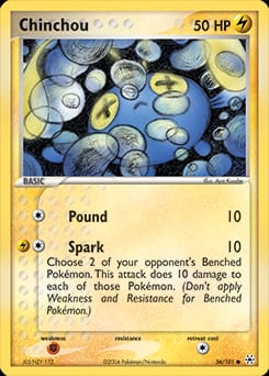 Hidden Legends Chinchou #56 card