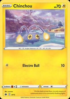 McDonald's Collection 2022 Chinchou #8 card
