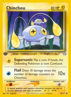 Neo Genesis Chinchou #55 card
