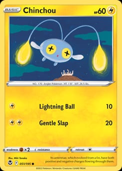 Silver Tempest Chinchou #51 card