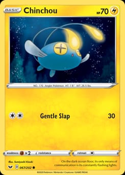 Sword & Shield Chinchou #67 card