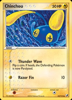 Unseen Forces Chinchou #52 card