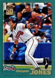 2001 Topps Base Set Chipper Jones #2 card