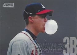 2018 Stadium Club Base Set Chipper Jones #125b card