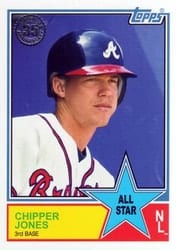 2018 Topps 1983 Topps Baseball 35th Anniversary All-Stars Chipper Jones #83AS-52 card