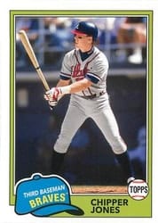 2018 Topps Archives Base Set Chipper Jones #229 card