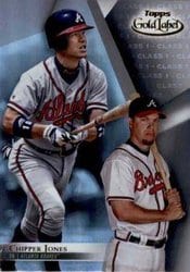 2018 Topps Gold Label Base Set Chipper Jones #8 card