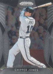 2019 Panini Prizm Base Set Chipper Jones #201 card