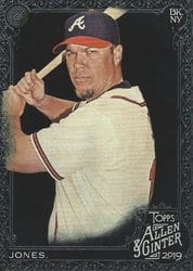 2019 Topps Allen & Ginter X Base Set Chipper Jones #14 card