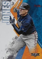 2019 Topps Fire Base Set Chipper Jones #2 card