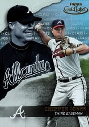 2020 Topps Gold Label Base Set Chipper Jones #9 card