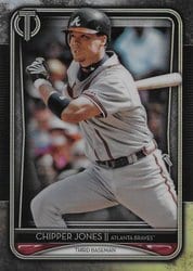 2020 Topps Tribute Base Set Chipper Jones #13 card