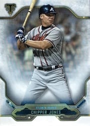 2020 Topps Triple Threads Base Set Chipper Jones #8 card