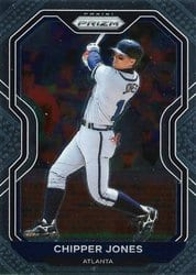 2021 Panini Prizm Base Set Chipper Jones #218 card