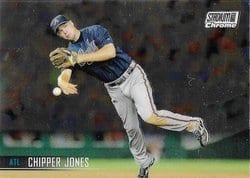 2021 Stadium Club Chrome Base Set Chipper Jones #268 card