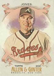 2021 Topps Allen & Ginter Base Set Chipper Jones #157 card