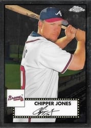2021 Topps Chrome Platinum Anniversary Base Set Chipper Jones #680 card