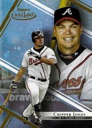 2021 Topps Gold Label Base Set Chipper Jones #66 card