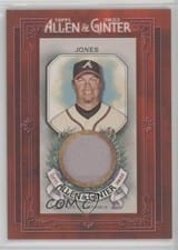 2022 Topps Allen & Ginter Framed Mini Relics Chipper Jones #MFR-CJ card