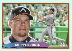 2022 Topps Archives 1988 Topps Big Foil Chipper Jones #88BF-6 card