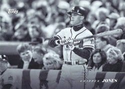 2022 Topps Black & White Base Set Chipper Jones #19 card