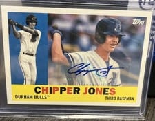 2022 Topps Pro Debut MiLB Legends Autographs Chipper Jones #MILB-6 card