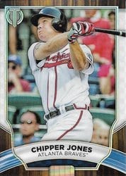 2022 Topps Tribute Base Set Chipper Jones #67 card