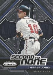 2023 Panini Prizm Second to None Chipper Jones #SN12 card
