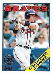 2023 Topps 1988 Topps Baseball (Series 1) Chipper Jones #T88-27 card