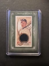 2023 Topps Allen & Ginter Framed Mini Relics Chipper Jones #MFR-CJ card
