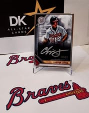 2023 Topps Museum Collection Framed Autographs Silver Chipper Jones #MFA-CJ card