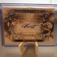 2024 Topps Inception Transformation Autographs Chipper Jones #ITA-CJ card