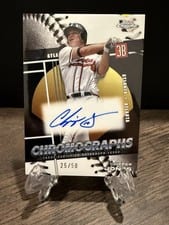 2025 Topps Chrome Chromographs Autographs Chipper Jones #CHR-CJ card