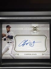 2025 Topps Definitive Collection Legendary Autograph Collection Chipper Jones #LAC-CJ card