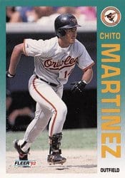 1992 Fleer Base Set Chito Martinez #13 card