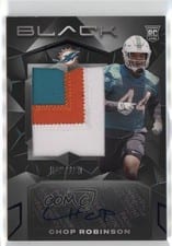 2024 Panini Black Rookie Patch Autographs Chop Robinson #239 card