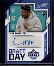 2024 Panini Prestige Draft Day Signatures Chop Robinson #DDS-CRN card