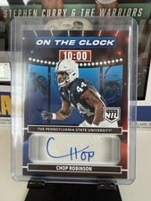 2024 Panini Prestige On the Clock Signatures Chop Robinson #OTC-CRN card